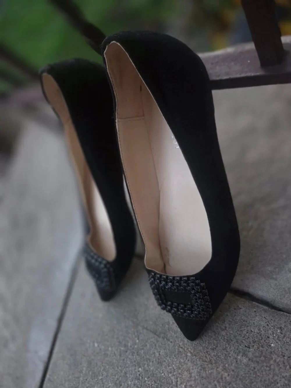 Nine West point flat - black- 8.5